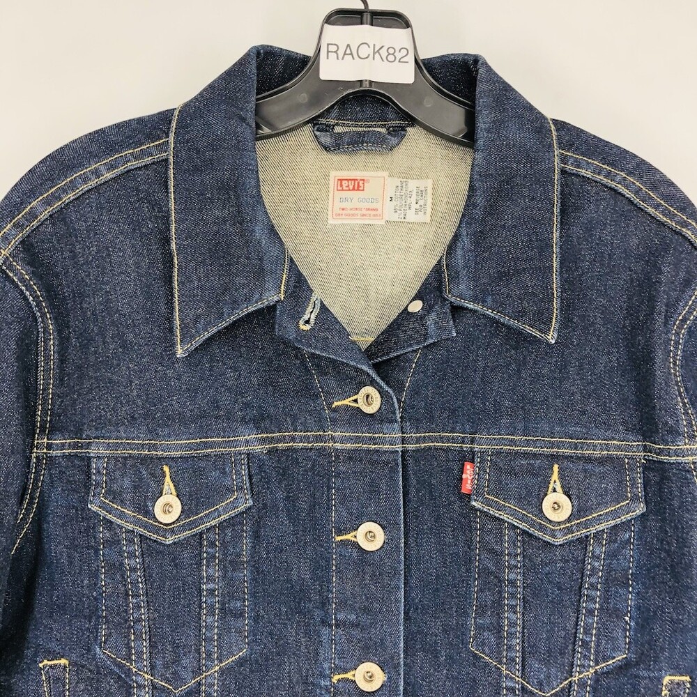 Levi's Dry Good WPL-423 Women's Blue Cotton Long Sleeve Denim Jacket Size Medium - Picture 8 of 10